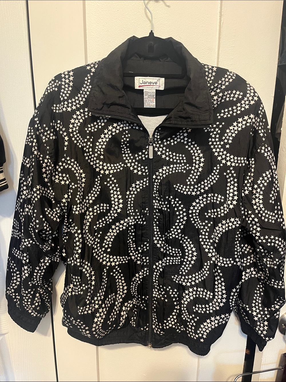 Vintage Black wind breakers with stars